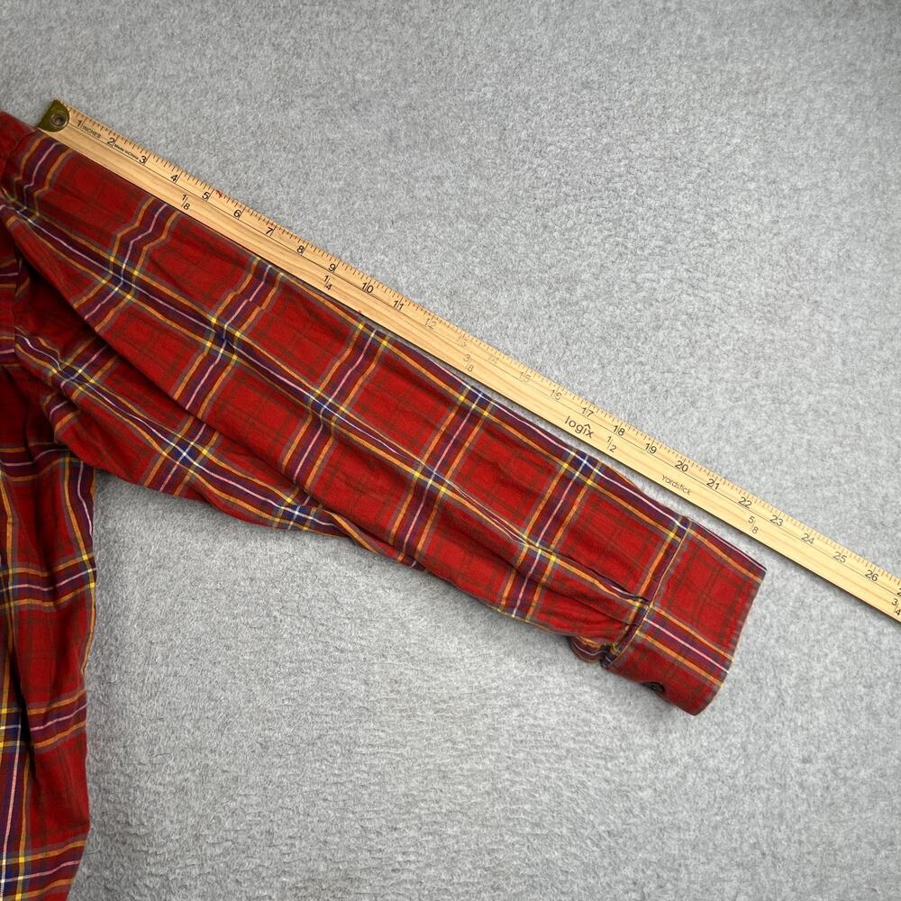 Orvis Red PLaid Casual Shirt XL Pocket Classic Button Up Long Sleeve Mens - Picture 9 of 10